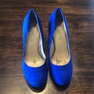 Blue suede shoes
